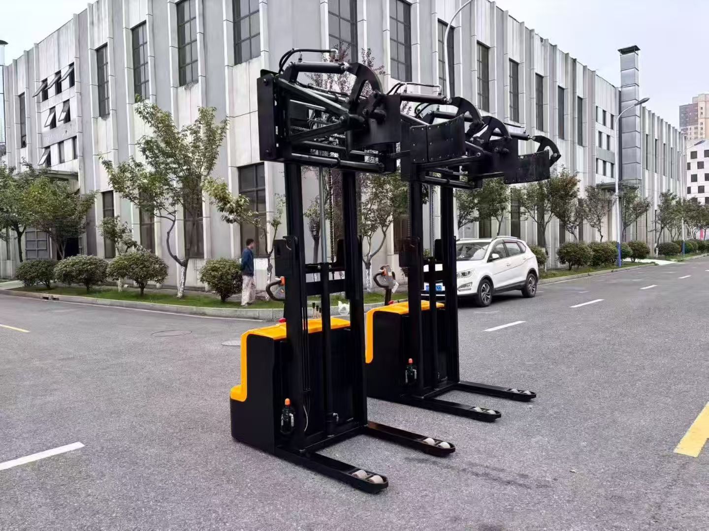​​Electric Customized Drum Clamp Stacker/Jack, Lithium Battery